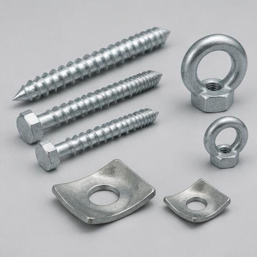 Lag Screws, Eye Nuts and Curved Washers
